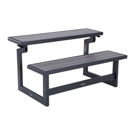 Lifetime Lifetime Simulated Wood Convertible Bench, Gray 60253
